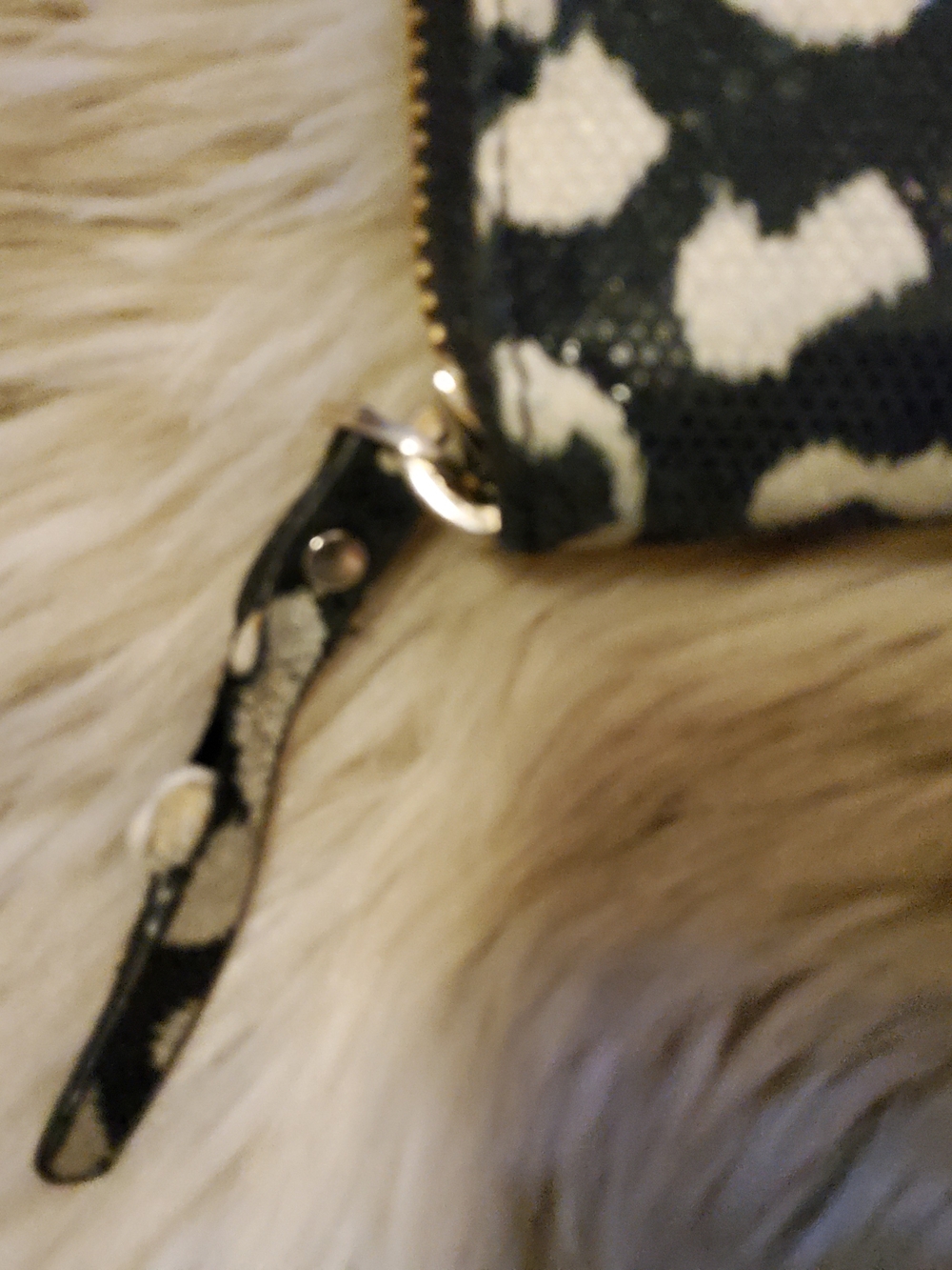 Kate Spade Black & Cream Leopard Print Lacey Wallet GUC - Picture 5 of 10